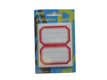 LABEL PARA LIBRETA BORDE ROJO (R) B/P