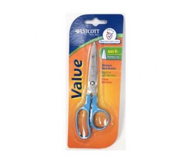 TIJERA MANGO PLASTICO CON PUNTA B/P