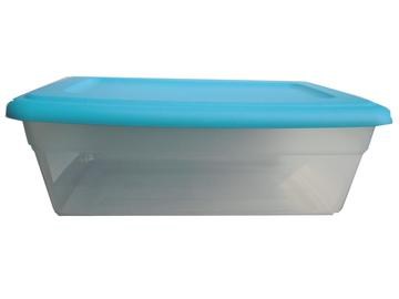 CARTUCHERA - CAJA PLASTICA GRANDE (ZAPATO) CLEAR
